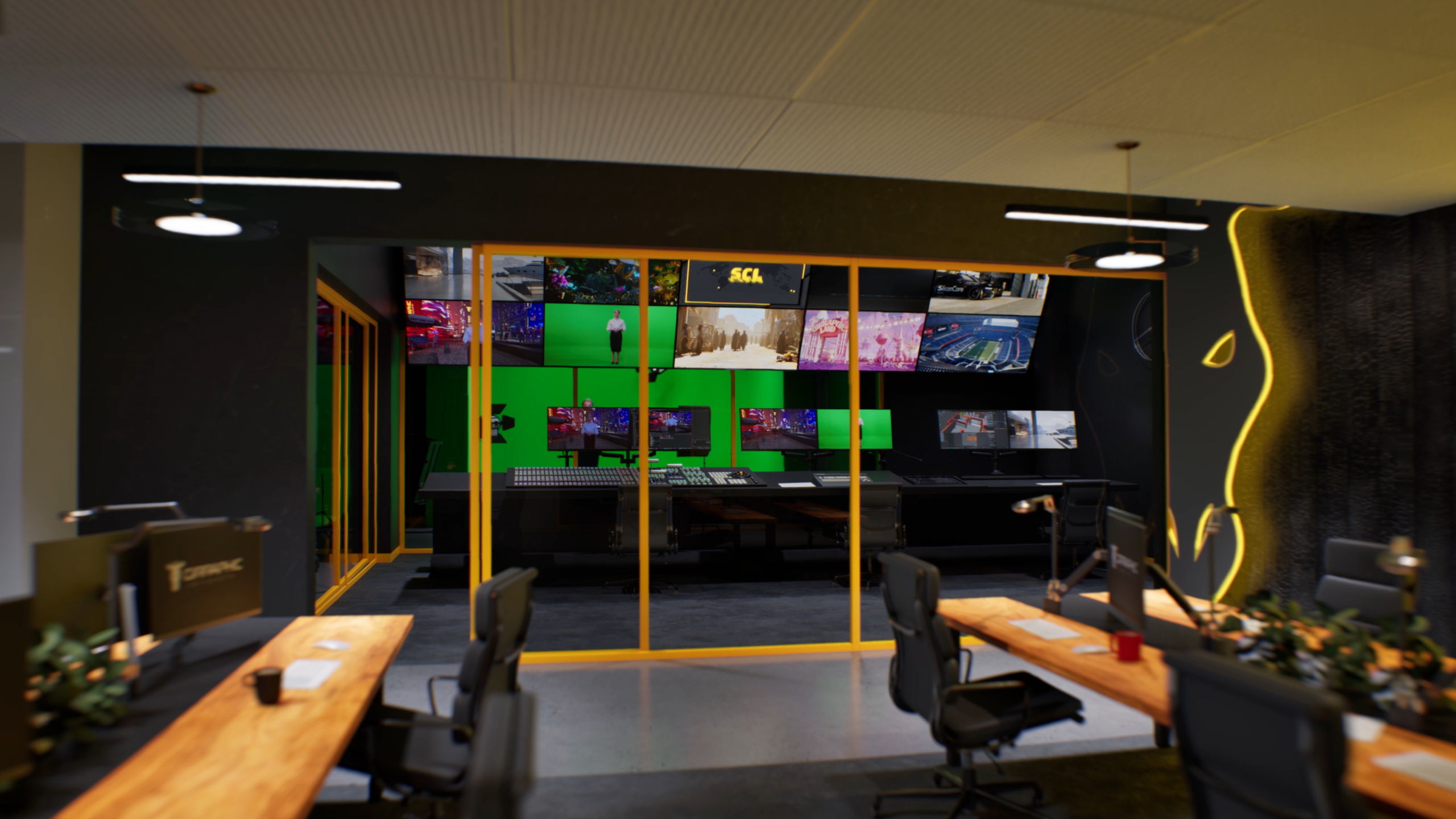 Bunker-09 Complex underground technical fit-out execution for premium broadcast venue