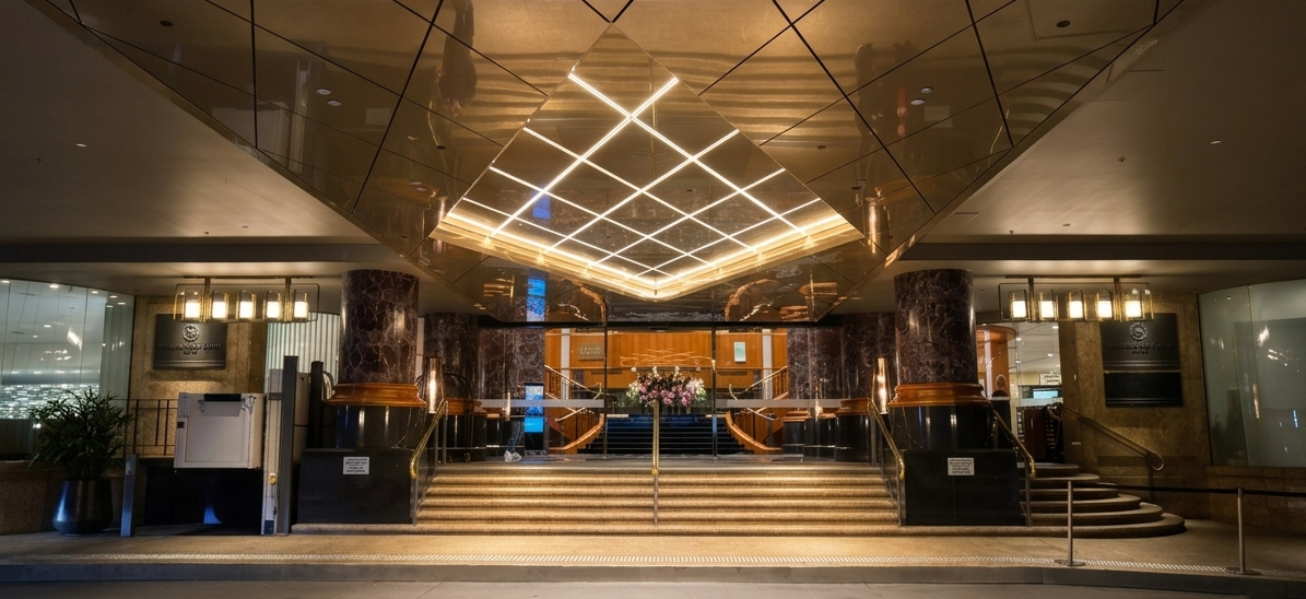 Sohoprojects high-end commercial hospitality refurbishment at Sheraton Hotel Sydney